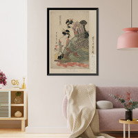 Historic Framed Print, [Japanese Ukiyo-e print] - 230,  17-7/8" x 21-7/8"