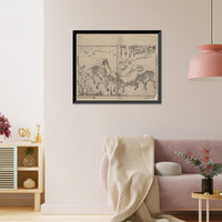 Historic Framed Print, [Japanese Ukiyo-e print] - 278,  17-7/8" x 21-7/8"