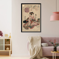 Historic Framed Print, [Japanese Ukiyo-e print] - 295,  17-7/8" x 21-7/8"