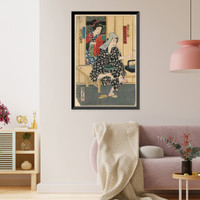 Historic Framed Print, [Japanese Ukiyo-e print] - 308,  17-7/8" x 21-7/8"
