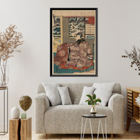 Historic Framed Print, [Japanese Ukiyo-e print] - 317,  17-7/8" x 21-7/8"