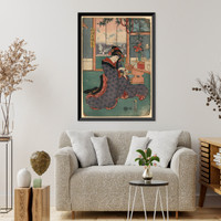 Historic Framed Print, [Japanese Ukiyo-e print] - 322,  17-7/8" x 21-7/8"