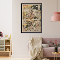 Historic Framed Print, [Japanese Ukiyo-e print] - 326,  17-7/8" x 21-7/8"
