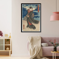 Historic Framed Print, [Japanese Ukiyo-e print] - 329,  17-7/8" x 21-7/8"