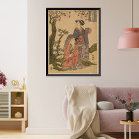 Historic Framed Print, [Japanese Ukiyo-e print] - 337,  17-7/8" x 21-7/8"