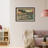 Historic Framed Print, [Japanese Ukiyo-e print] - 338,  17-7/8" x 21-7/8"