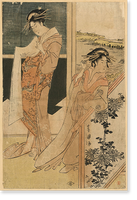 Historic Framed Print, [Japanese Ukiyo-e print] - 340,  17-7/8" x 21-7/8"