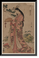 Historic Framed Print, [Japanese Ukiyo-e print] - 355,  17-7/8" x 21-7/8"