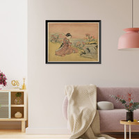 Historic Framed Print, [Japanese Ukiyo-e print] - 357,  17-7/8" x 21-7/8"