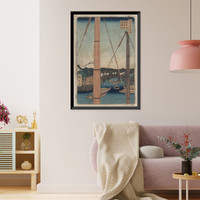 Historic Framed Print, [Japanese Ukiyo-e print] - 382,  17-7/8" x 21-7/8"