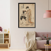 Historic Framed Print, [Japanese Ukiyo-e print] - 386,  17-7/8" x 21-7/8"