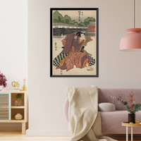 Historic Framed Print, [Japanese Ukiyo-e print] - 391,  17-7/8" x 21-7/8"