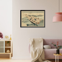 Historic Framed Print, [Japanese Ukiyo-e print] - 395,  17-7/8" x 21-7/8"