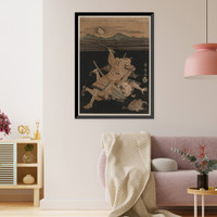 Historic Framed Print, [Japanese Ukiyo-e print] - 397,  17-7/8" x 21-7/8"