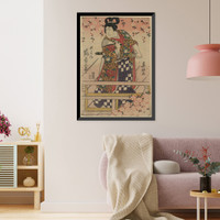 Historic Framed Print, [Japanese Ukiyo-e print] - 406,  17-7/8" x 21-7/8"