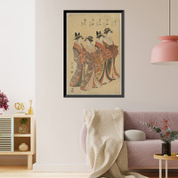 Historic Framed Print, [Japanese Ukiyo-e print] - 416,  17-7/8" x 21-7/8"