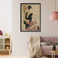 Historic Framed Print, [Japanese Ukiyo-e print] - 417,  17-7/8" x 21-7/8"