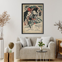 Historic Framed Print, [Japanese Ukiyo-e print] - 435,  17-7/8" x 21-7/8"