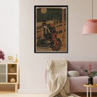 Historic Framed Print, [Japanese Ukiyo-e print] - 440,  17-7/8" x 21-7/8"