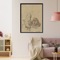 Historic Framed Print, [Japanese Ukiyo-e print] - 452,  17-7/8" x 21-7/8"