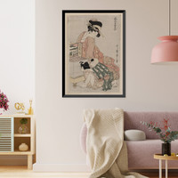 Historic Framed Print, [Japanese Ukiyo-e print] - 468,  17-7/8" x 21-7/8"