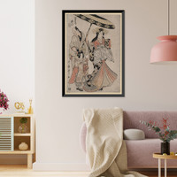 Japanese Ukiyo-e print - 485, Antique Wall Art
