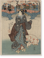 Japanese Ukiyo-e print - 530, Antique Wall Art