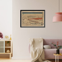 Historic Framed Print, [Japanese Ukiyo-e print] - 557,  17-7/8" x 21-7/8"