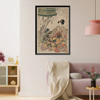 Historic Framed Print, [Japanese Ukiyo-e print] - 590,  17-7/8" x 21-7/8"