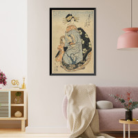 Historic Framed Print, [Japanese Ukiyo-e print] - 591,  17-7/8" x 21-7/8"