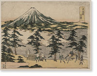 Historic Framed Print, [Japanese Ukiyo-e print] - 606,  17-7/8" x 21-7/8"