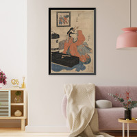 Historic Framed Print, [Japanese Ukiyo-e print] - 651,  17-7/8" x 21-7/8"