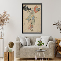 Historic Framed Print, [Japanese Ukiyo-e print] - 654,  17-7/8" x 21-7/8"