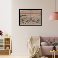 Historic Framed Print, [Japanese Ukiyo-e print] - 659,  17-7/8" x 21-7/8"