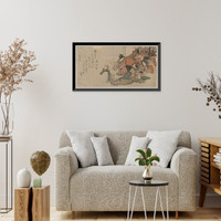 Historic Framed Print, [Japanese Ukiyo-e print] - 671,  17-7/8" x 21-7/8"