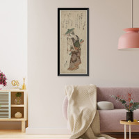 Historic Framed Print, [Japanese Ukiyo-e print] - 707,  17-7/8" x 21-7/8"