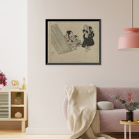 Historic Framed Print, [Japanese Ukiyo-e print] - 716,  17-7/8" x 21-7/8"
