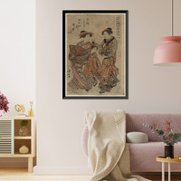 Historic Framed Print, [Japanese Ukiyo-e print] - 725,  17-7/8" x 21-7/8"