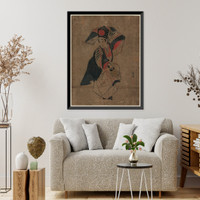 Historic Framed Print, [Japanese Ukiyo-e print] - 730,  17-7/8" x 21-7/8"