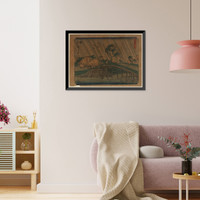 Historic Framed Print, [Japanese Ukiyo-e print] - 751,  17-7/8" x 21-7/8"