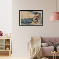 Historic Framed Print, [Japanese Ukiyo-e print] - 758,  17-7/8" x 21-7/8"