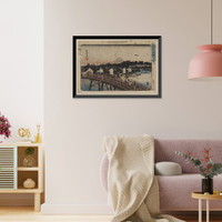 Historic Framed Print, [Japanese Ukiyo-e print] - 784,  17-7/8" x 21-7/8"