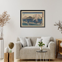 Historic Framed Print, [Japanese Ukiyo-e print] - 785,  17-7/8" x 21-7/8"