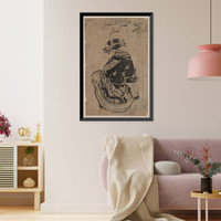 Historic Framed Print, [Japanese Ukiyo-e print] - 793,  17-7/8" x 21-7/8"
