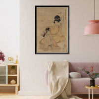 Historic Framed Print, [Japanese Ukiyo-e print] - 803,  17-7/8" x 21-7/8"