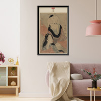 Historic Framed Print, [Japanese Ukiyo-e print] - 804,  17-7/8" x 21-7/8"