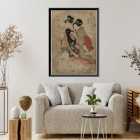 Historic Framed Print, [Japanese Ukiyo-e print] - 807,  17-7/8" x 21-7/8"