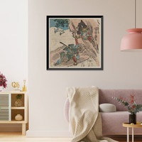 Historic Framed Print, [Japanese Ukiyo-e print] - 835,  17-7/8" x 21-7/8"