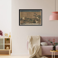 Historic Framed Print, [Japanese Ukiyo-e print] - 842,  17-7/8" x 21-7/8"