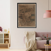 Historic Framed Print, [Japanese Ukiyo-e print] - 858,  17-7/8" x 21-7/8"